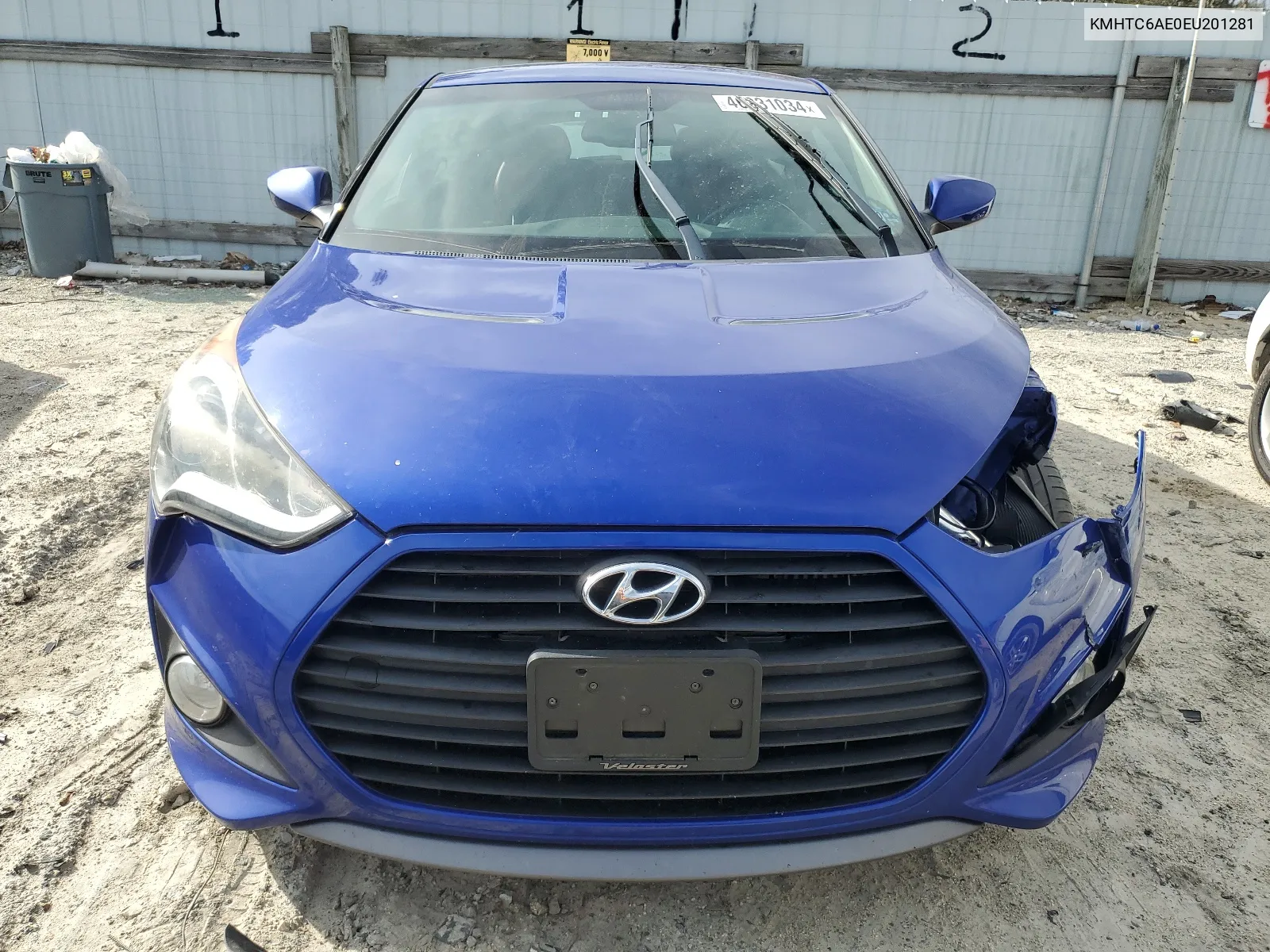 2014 Hyundai Veloster Turbo VIN: KMHTC6AE0EU201281 Lot: 46231034