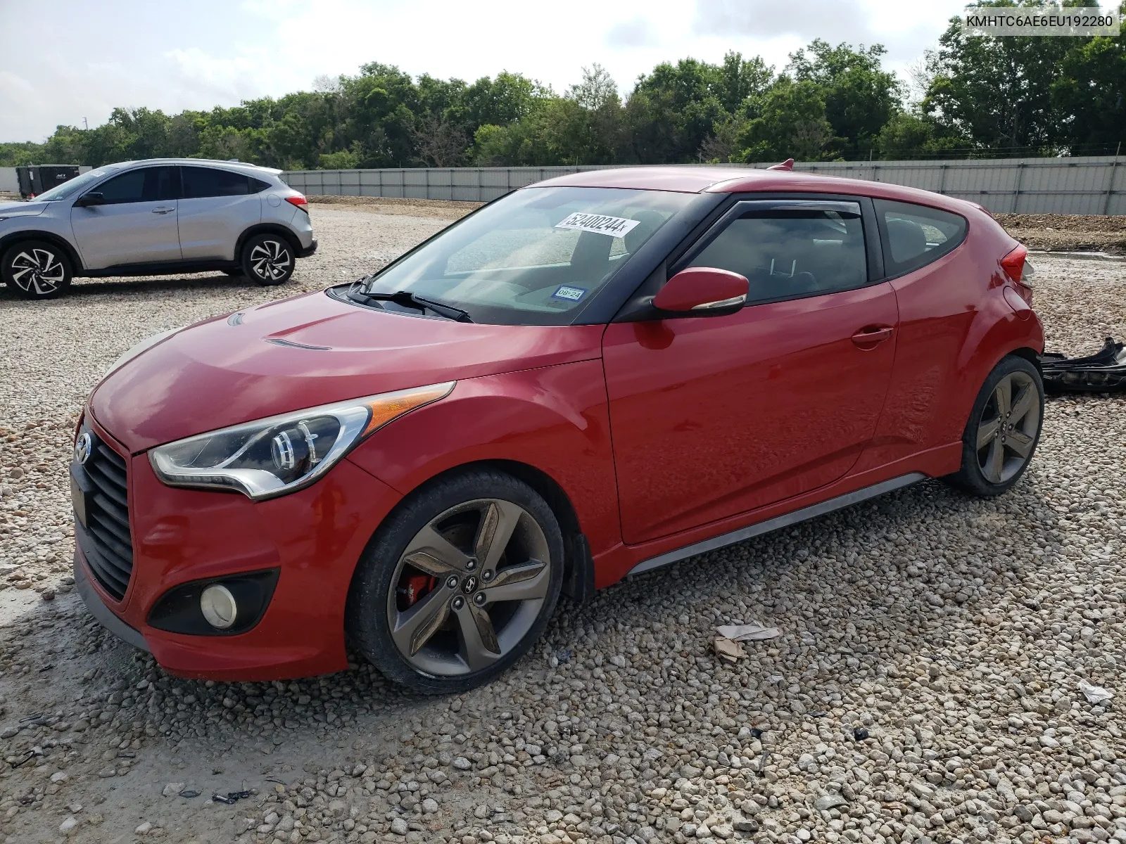 2014 Hyundai Veloster Turbo VIN: KMHTC6AE6EU192280 Lot: 52400244