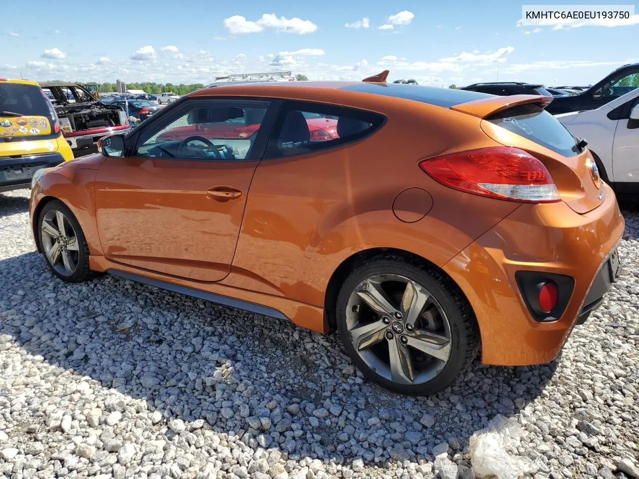 KMHTC6AE0EU193750 2014 Hyundai Veloster Turbo