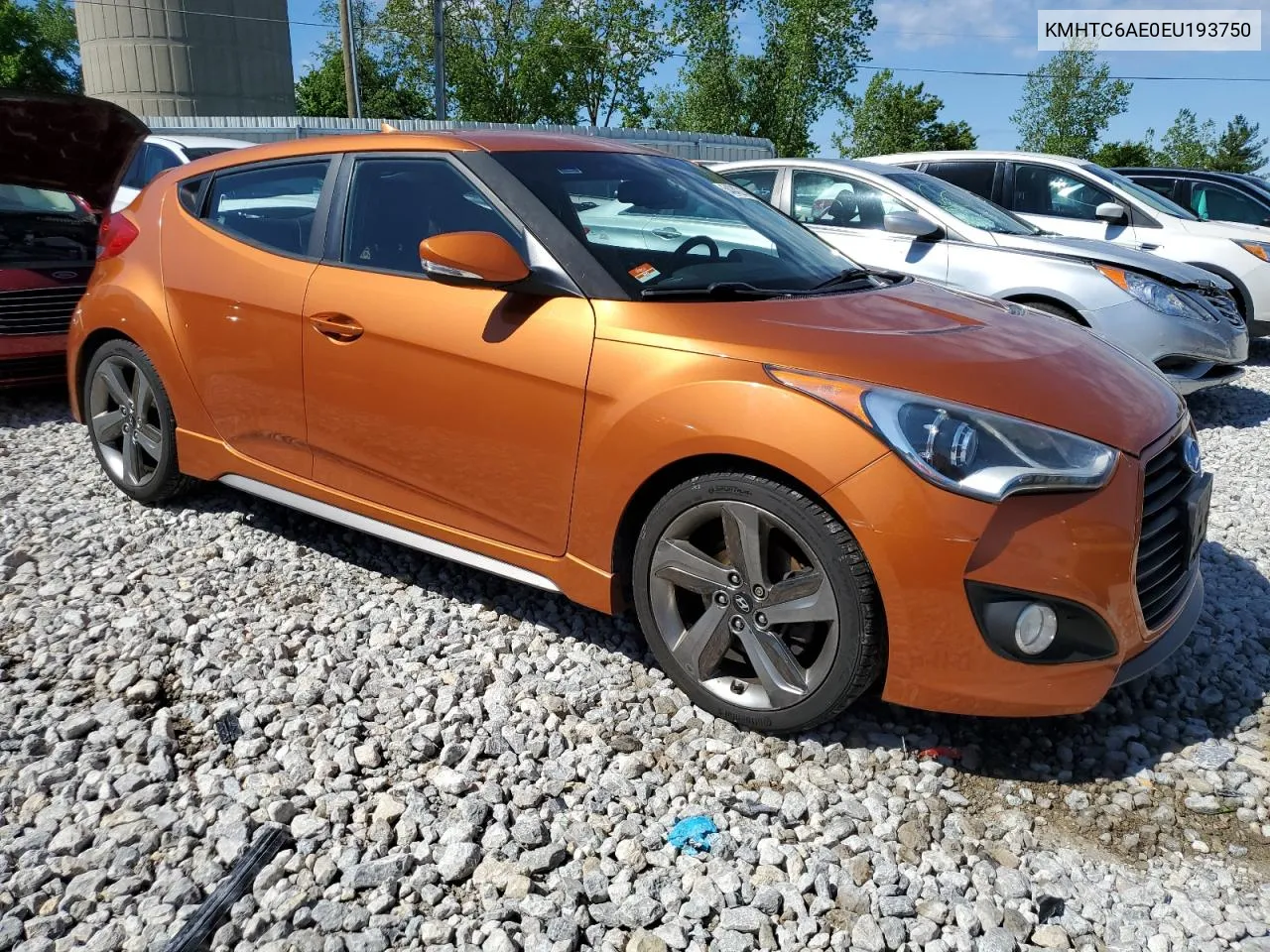 KMHTC6AE0EU193750 2014 Hyundai Veloster Turbo