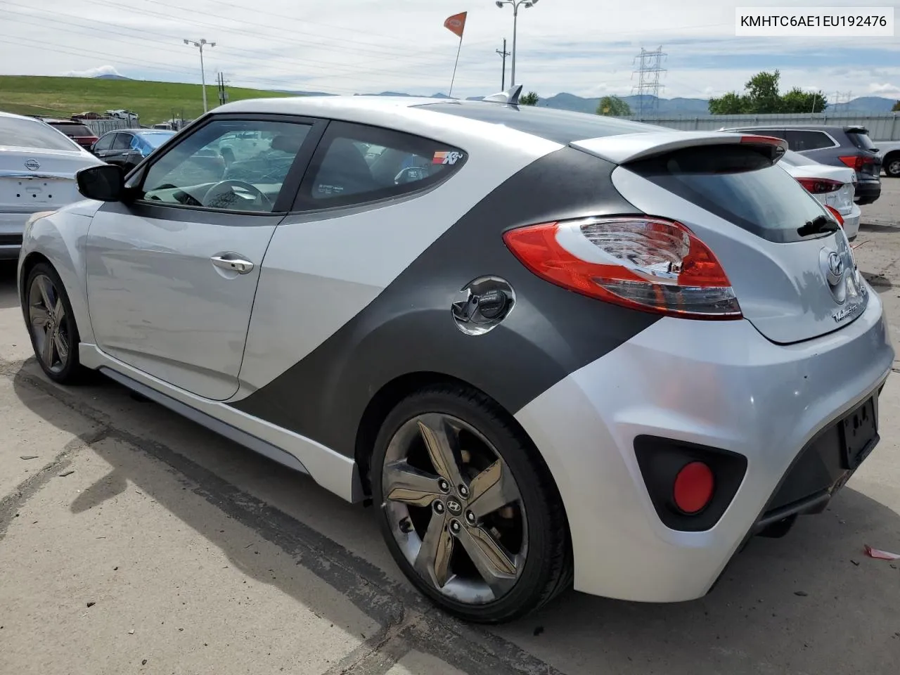 2014 Hyundai Veloster Turbo VIN: KMHTC6AE1EU192476 Lot: 57761264