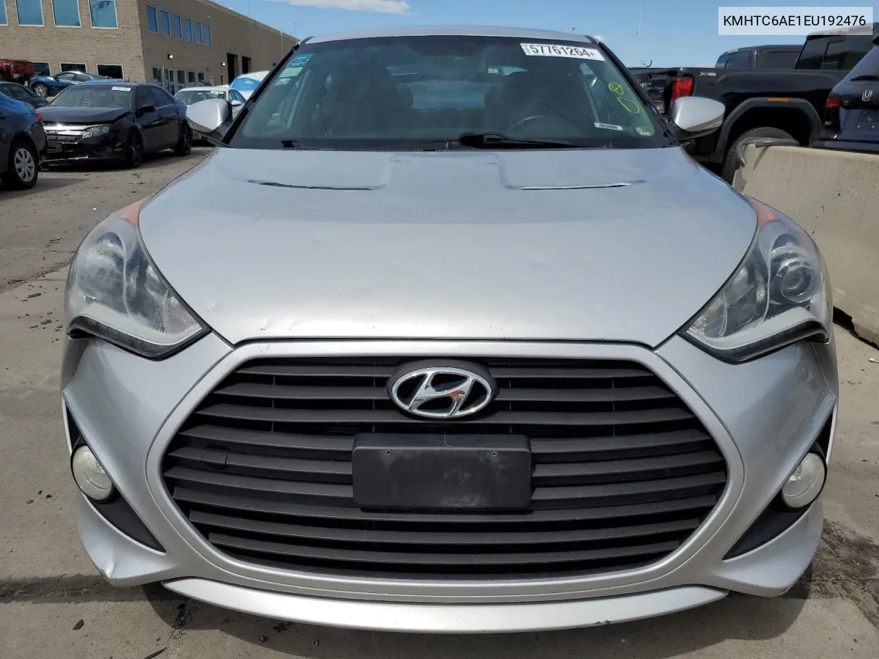 2014 Hyundai Veloster Turbo VIN: KMHTC6AE1EU192476 Lot: 57761264