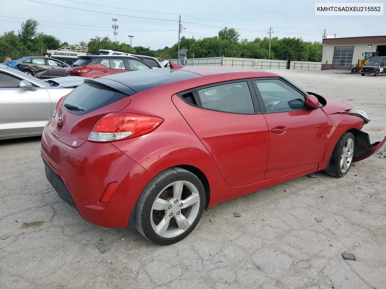 2014 Hyundai Veloster VIN: KMHTC6ADXEU215552 Lot: 60042914