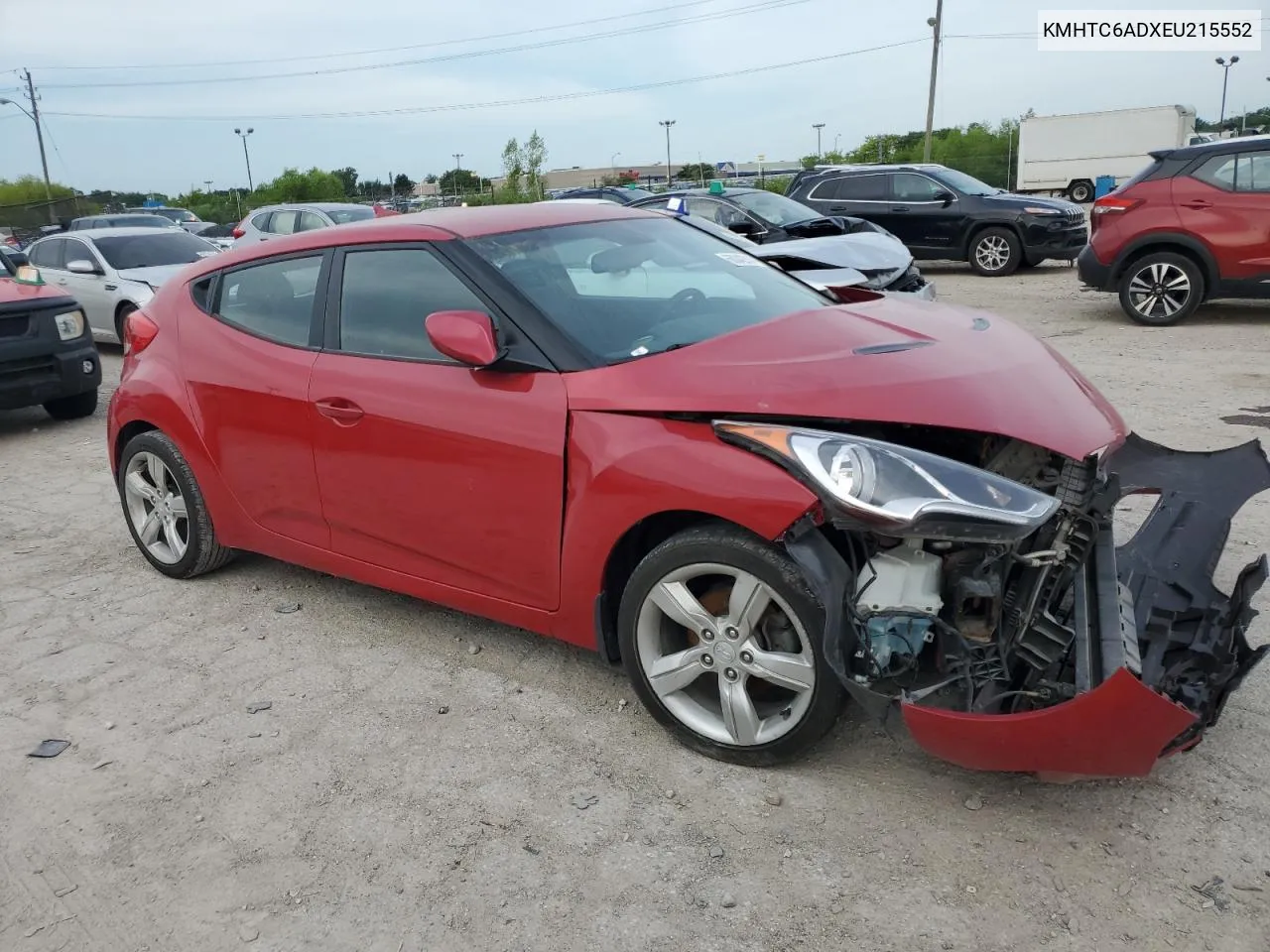 2014 Hyundai Veloster VIN: KMHTC6ADXEU215552 Lot: 60042914