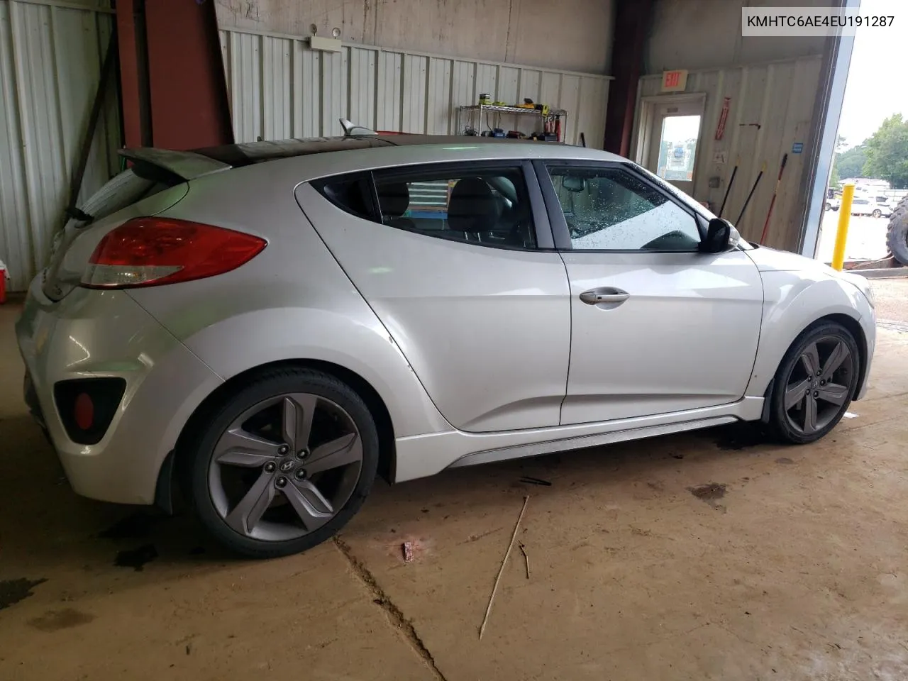 2014 Hyundai Veloster Turbo VIN: KMHTC6AE4EU191287 Lot: 63530924