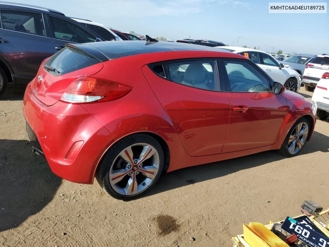 KMHTC6AD4EU189725 2014 Hyundai Veloster