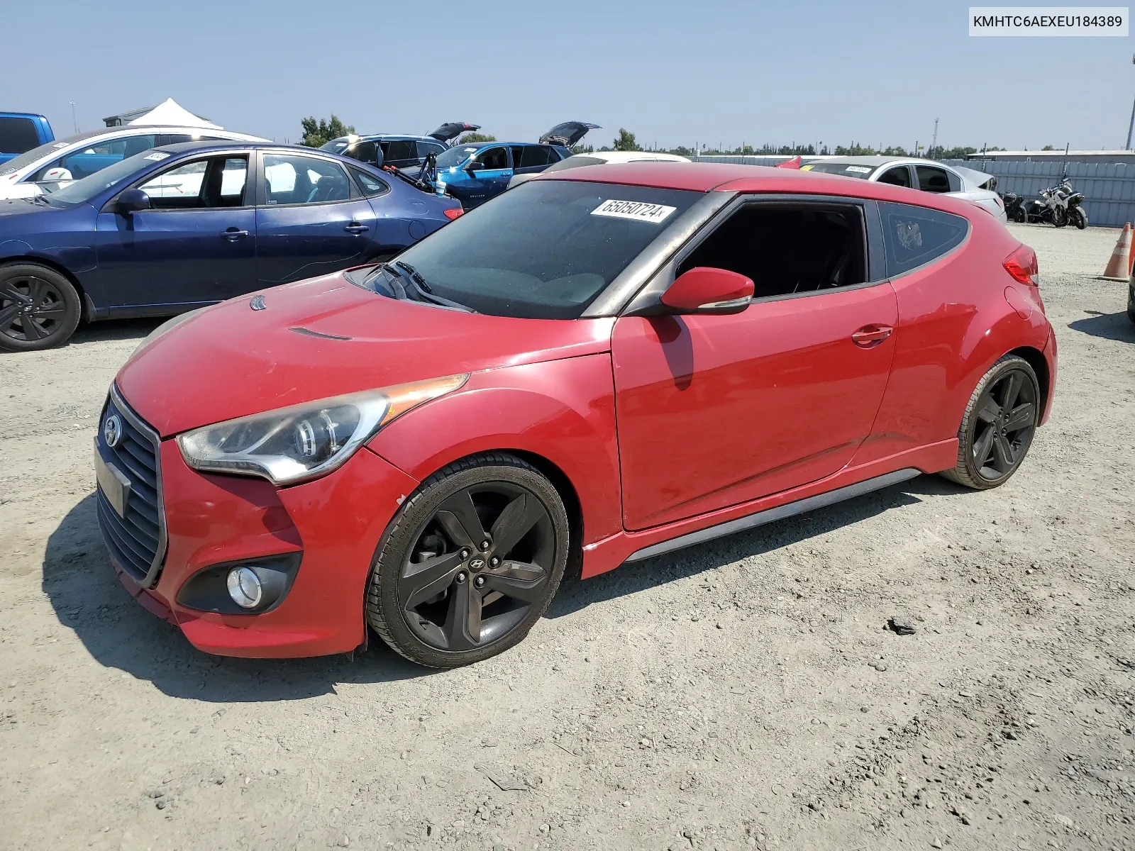 2014 Hyundai Veloster Turbo VIN: KMHTC6AEXEU184389 Lot: 65050724