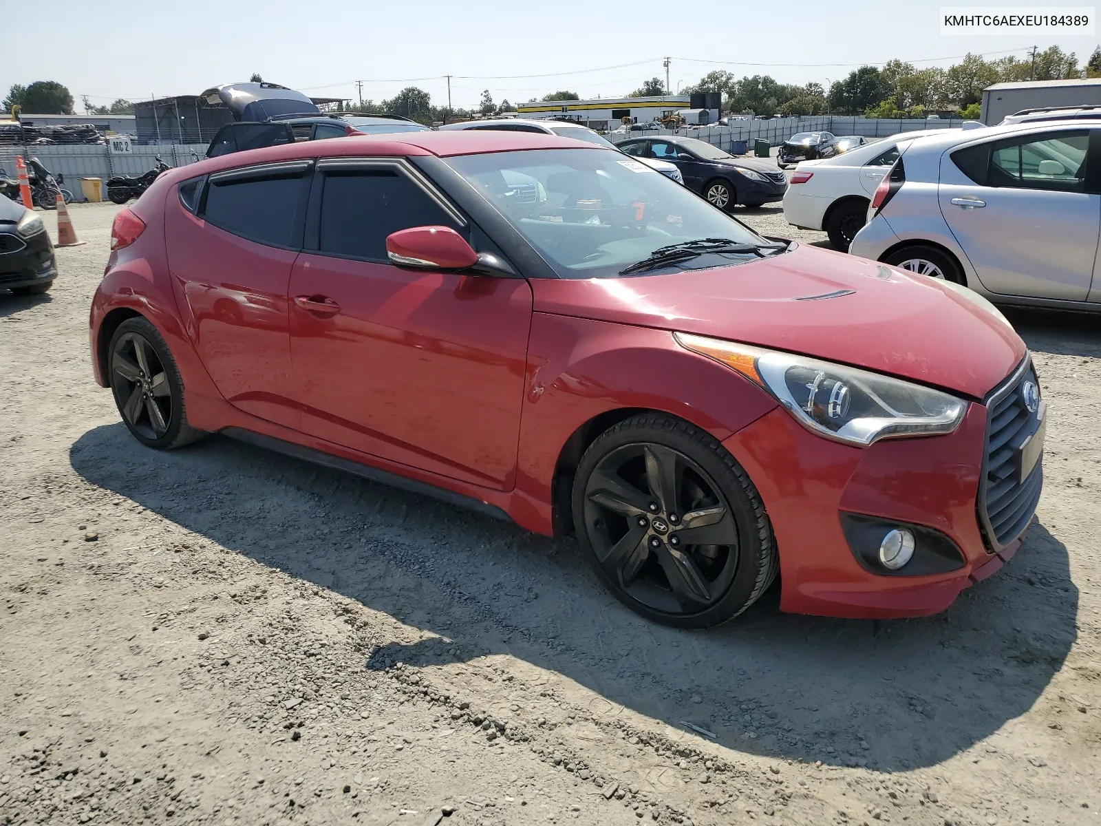 2014 Hyundai Veloster Turbo VIN: KMHTC6AEXEU184389 Lot: 65050724