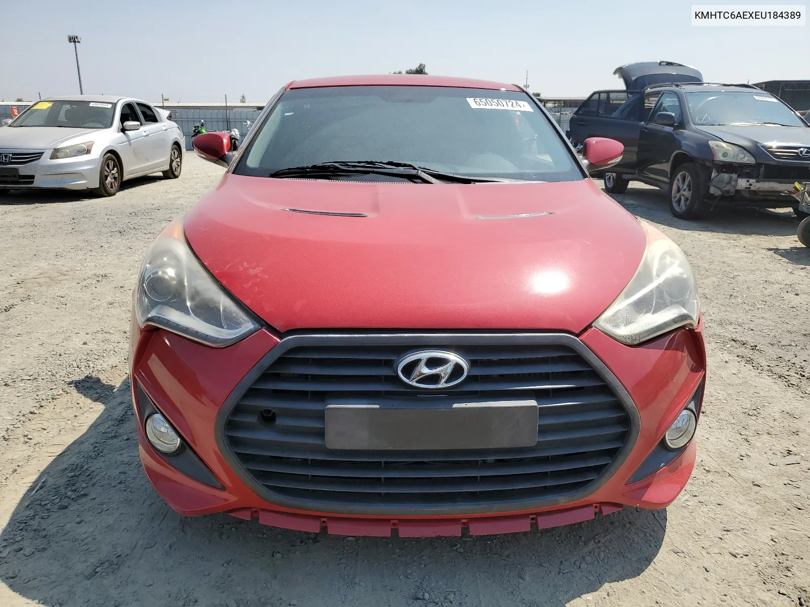 2014 Hyundai Veloster Turbo VIN: KMHTC6AEXEU184389 Lot: 65050724