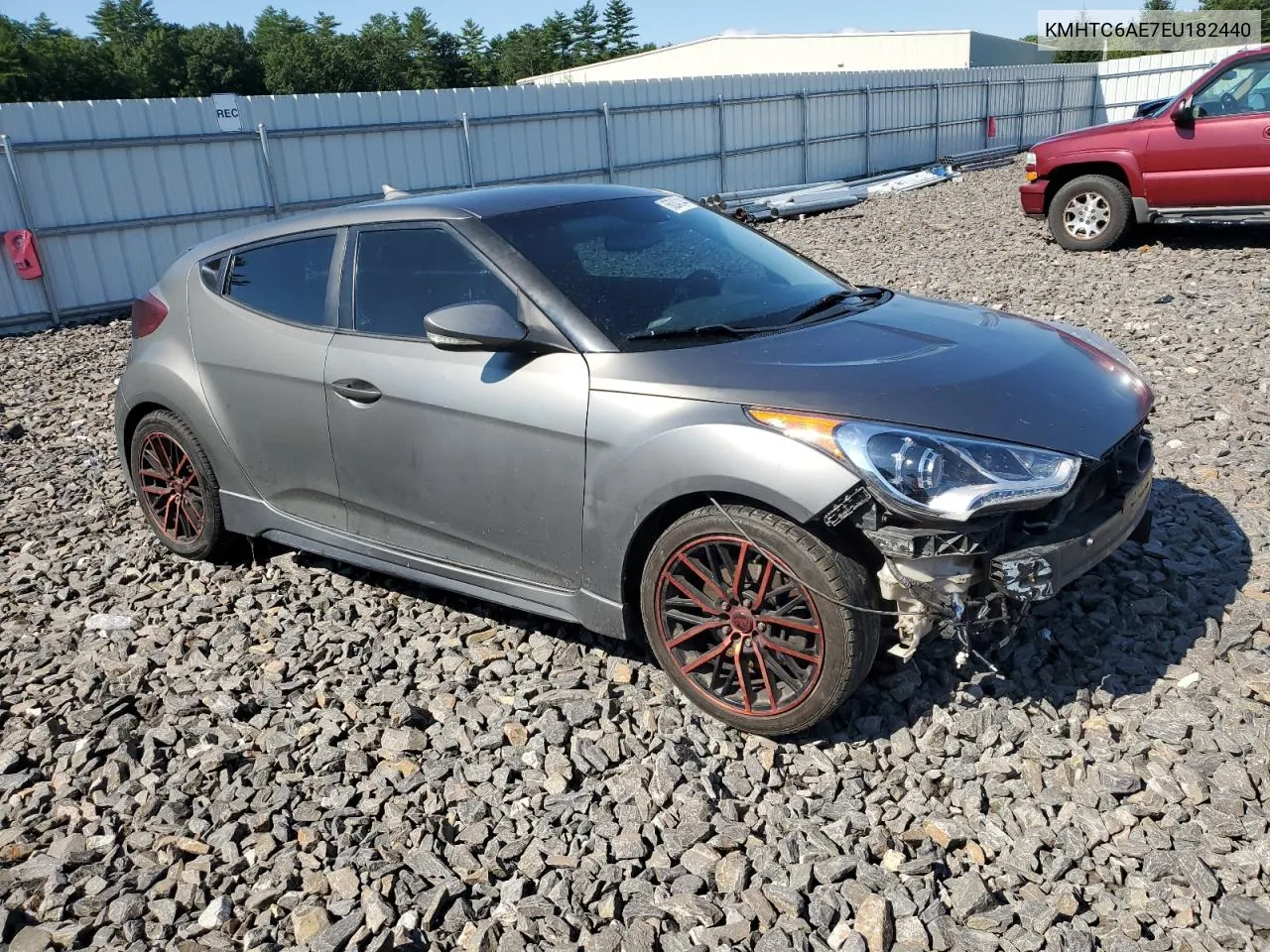 KMHTC6AE7EU182440 2014 Hyundai Veloster Turbo