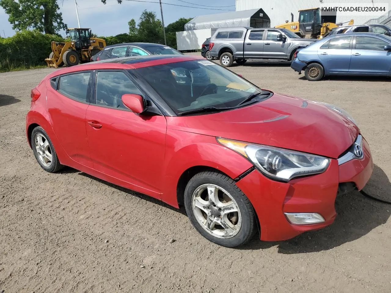 2014 Hyundai Veloster VIN: KMHTC6AD4EU200044 Lot: 66285644