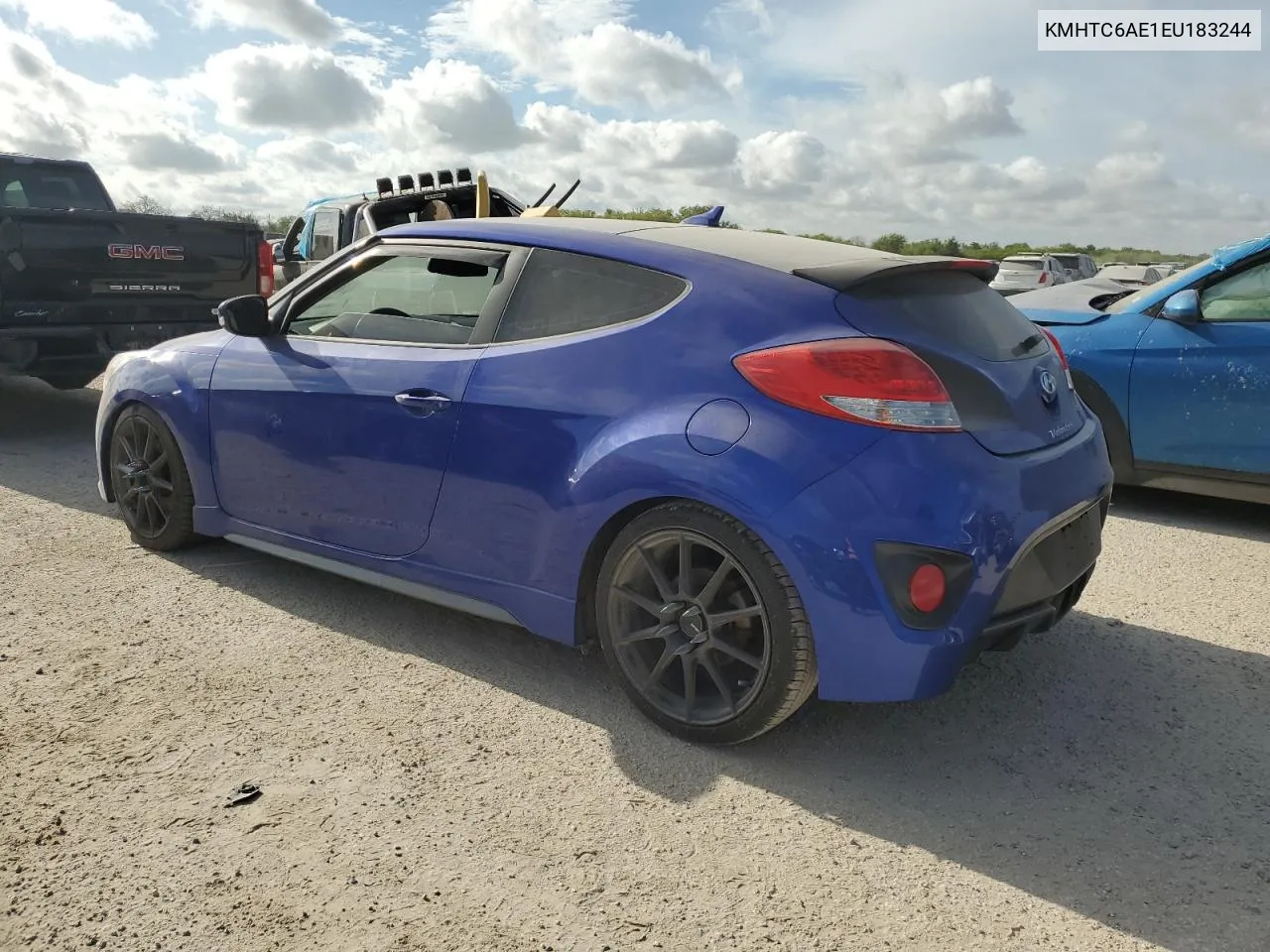 KMHTC6AE1EU183244 2014 Hyundai Veloster Turbo