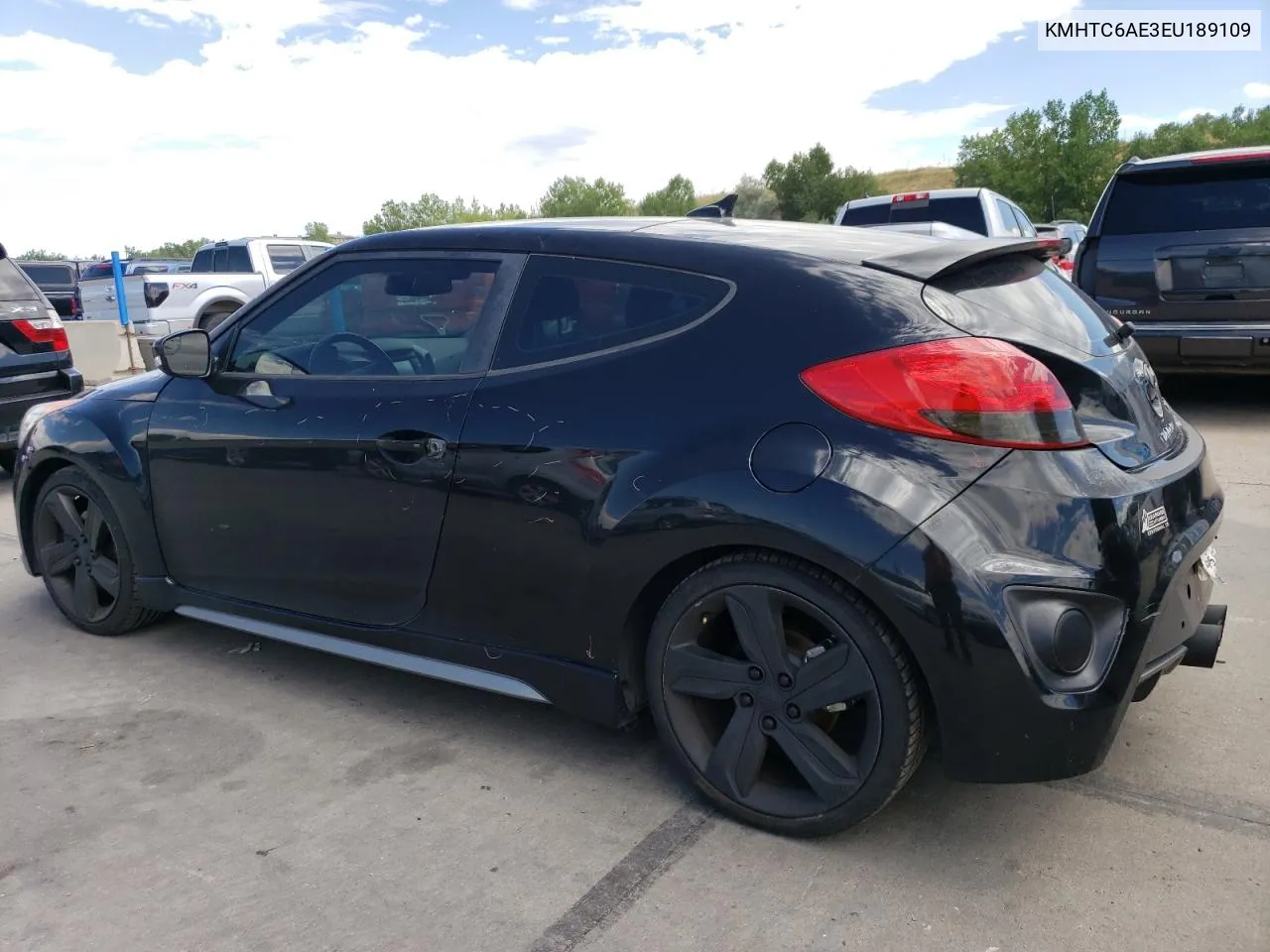 2014 Hyundai Veloster Turbo VIN: KMHTC6AE3EU189109 Lot: 67153984