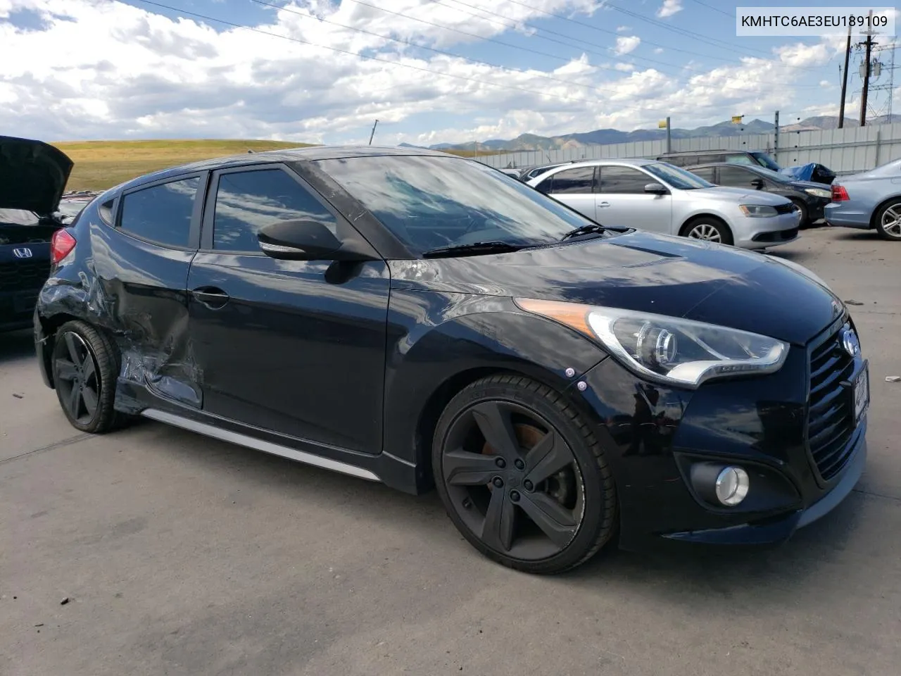 2014 Hyundai Veloster Turbo VIN: KMHTC6AE3EU189109 Lot: 67153984