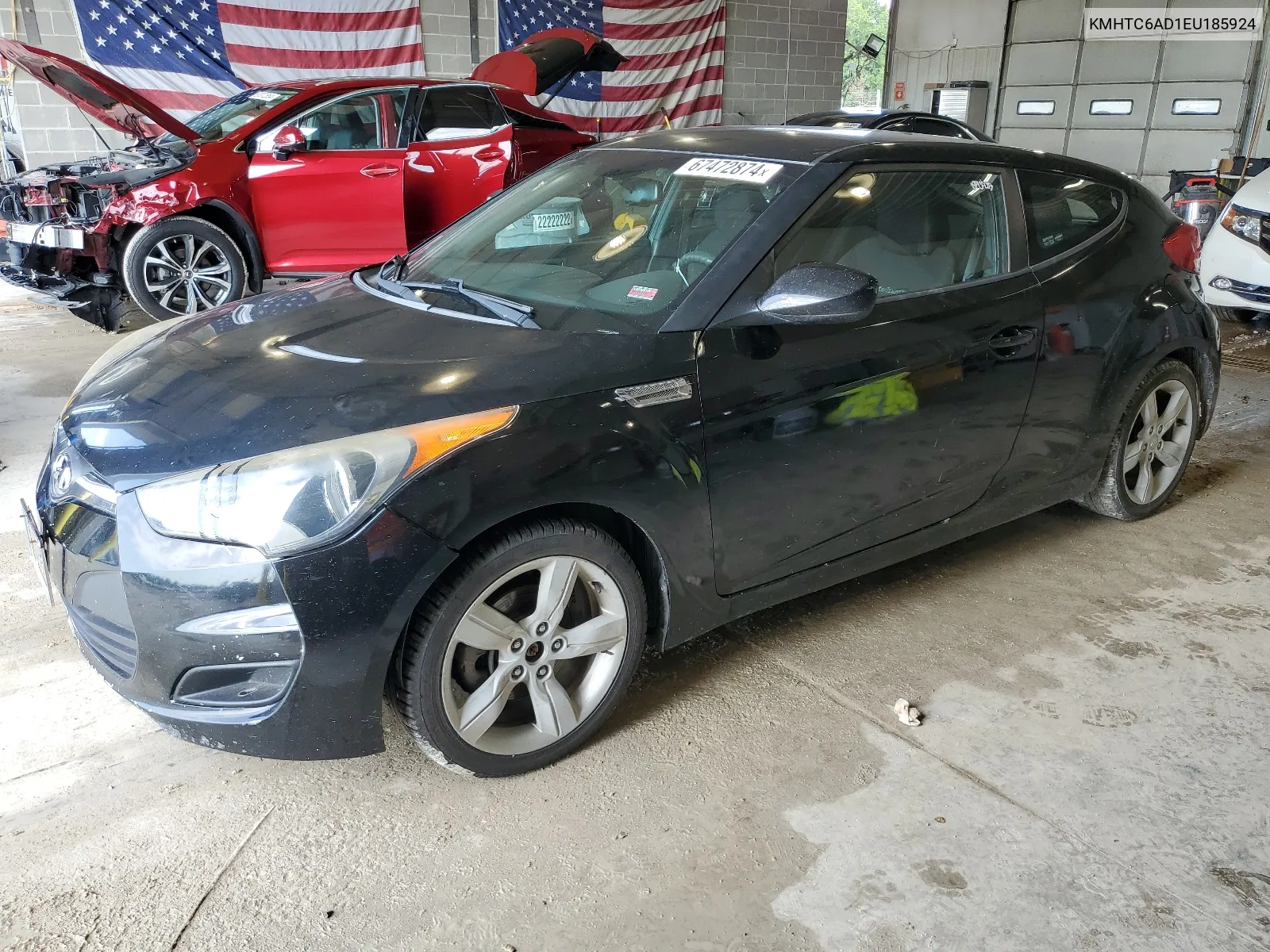 2014 Hyundai Veloster VIN: KMHTC6AD1EU185924 Lot: 67472874