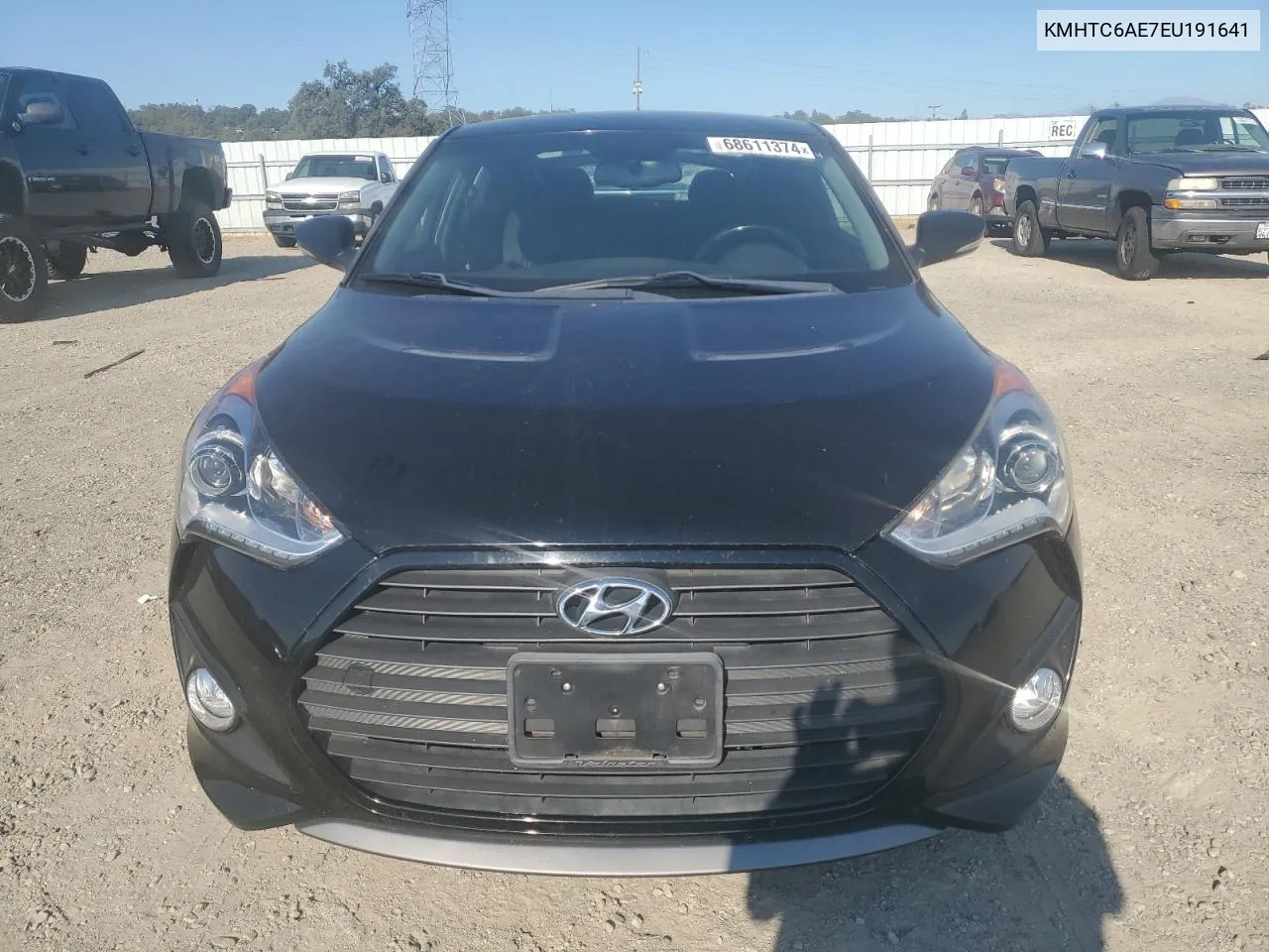 2014 Hyundai Veloster Turbo VIN: KMHTC6AE7EU191641 Lot: 68611374