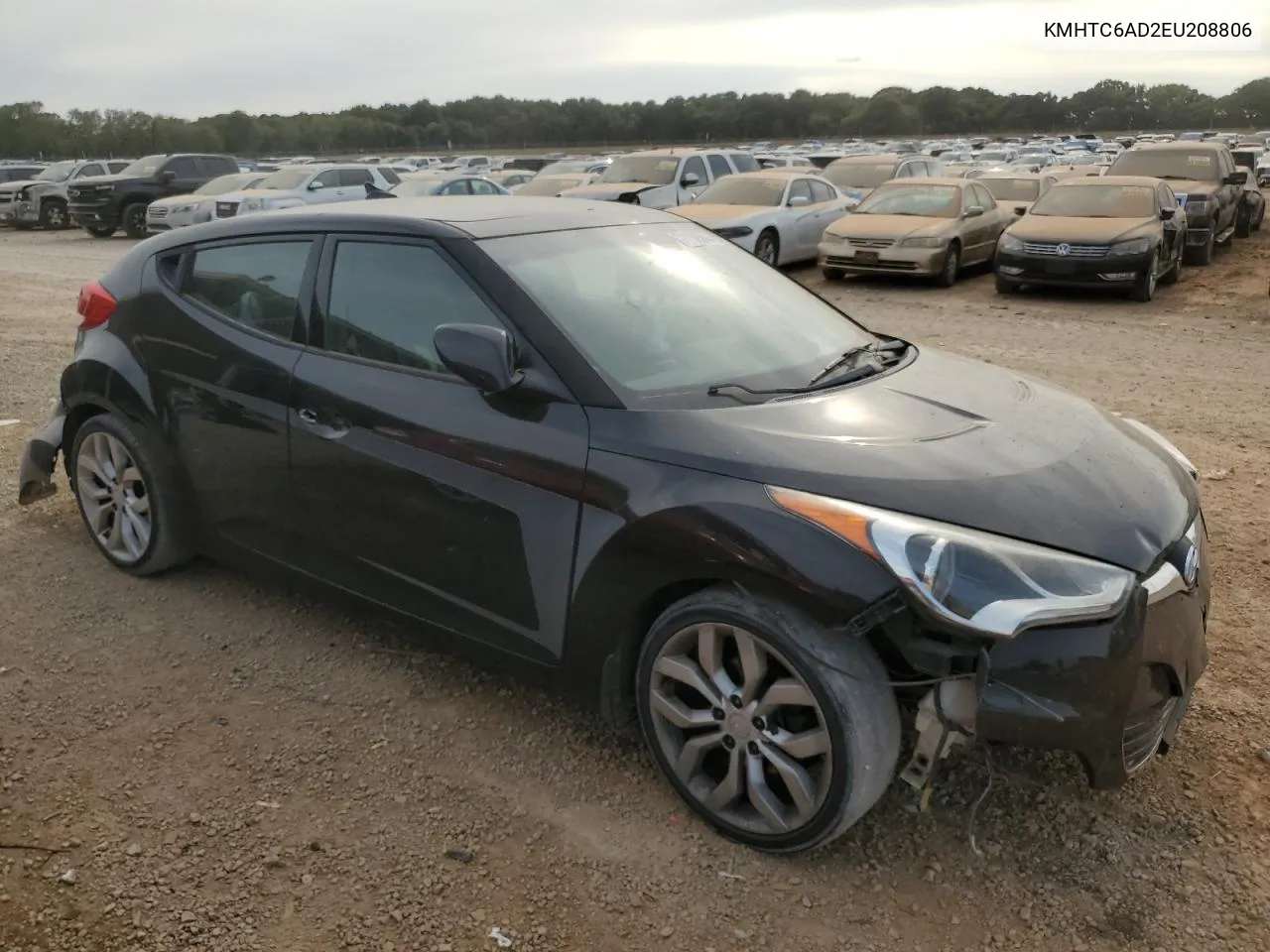 2014 Hyundai Veloster VIN: KMHTC6AD2EU208806 Lot: 71159544