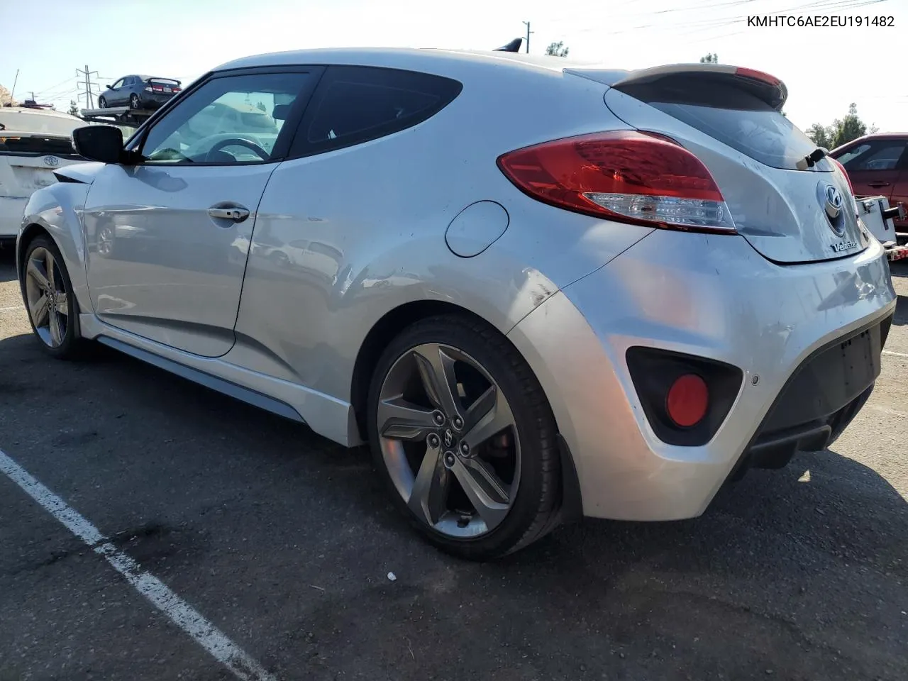 2014 Hyundai Veloster Turbo VIN: KMHTC6AE2EU191482 Lot: 71857614