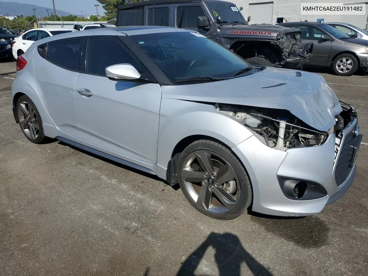 KMHTC6AE2EU191482 2014 Hyundai Veloster Turbo