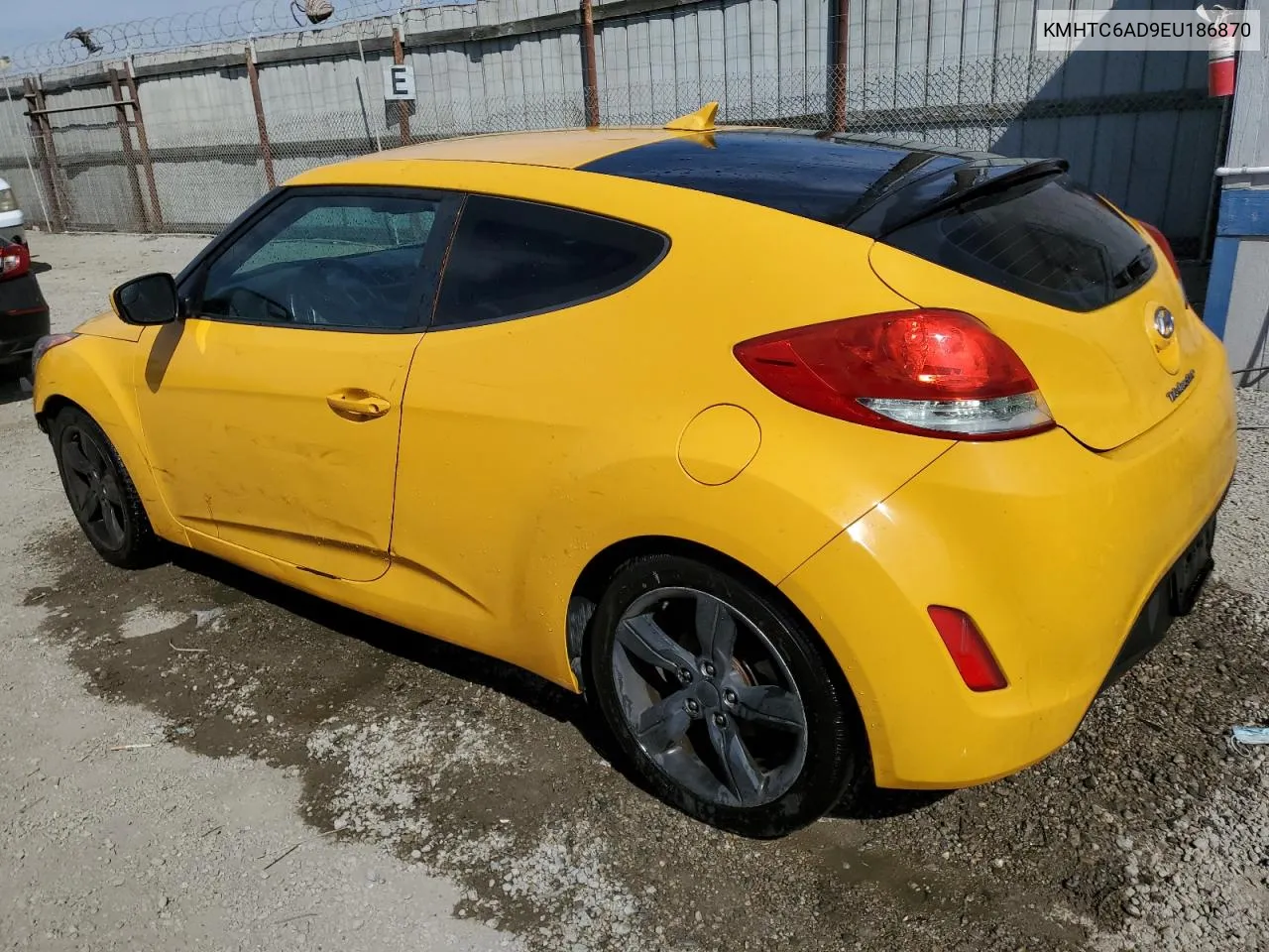 2014 Hyundai Veloster VIN: KMHTC6AD9EU186870 Lot: 71858594