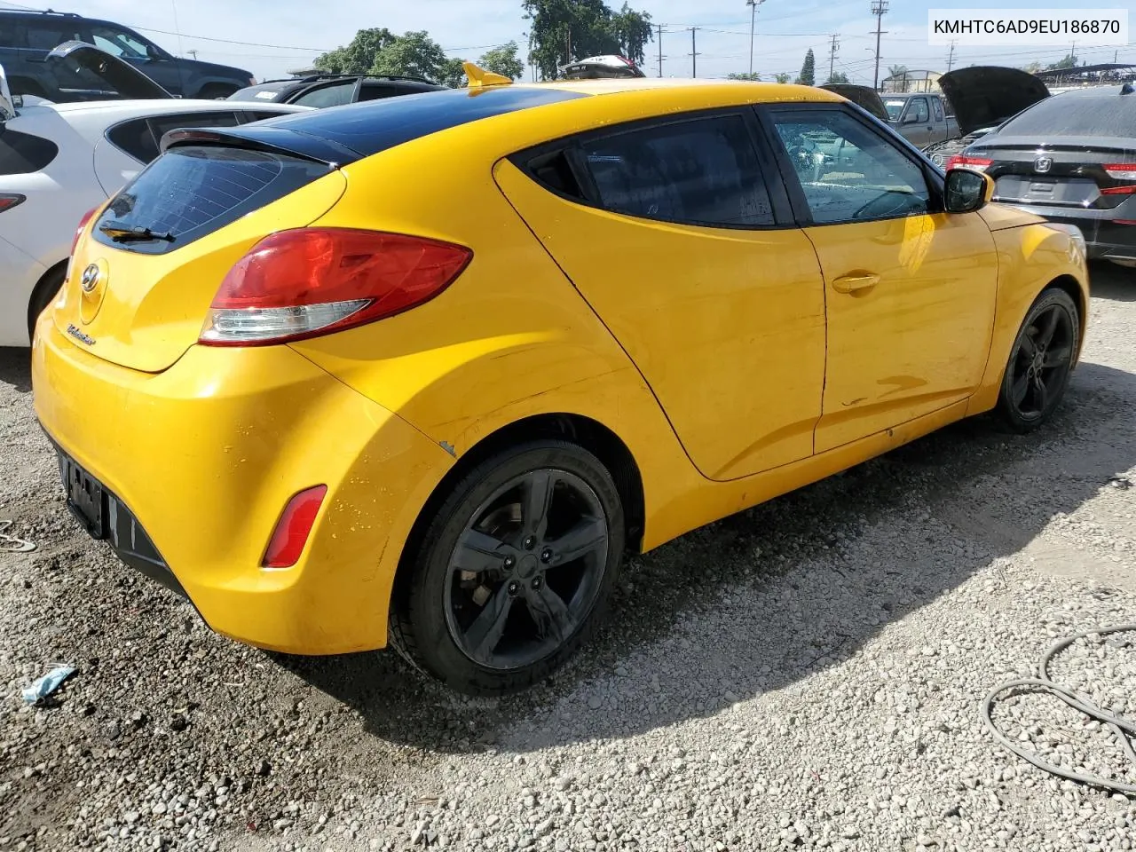 2014 Hyundai Veloster VIN: KMHTC6AD9EU186870 Lot: 71858594