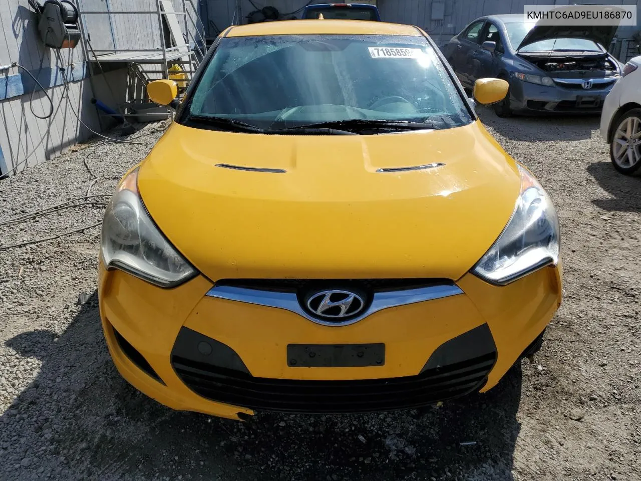 2014 Hyundai Veloster VIN: KMHTC6AD9EU186870 Lot: 71858594