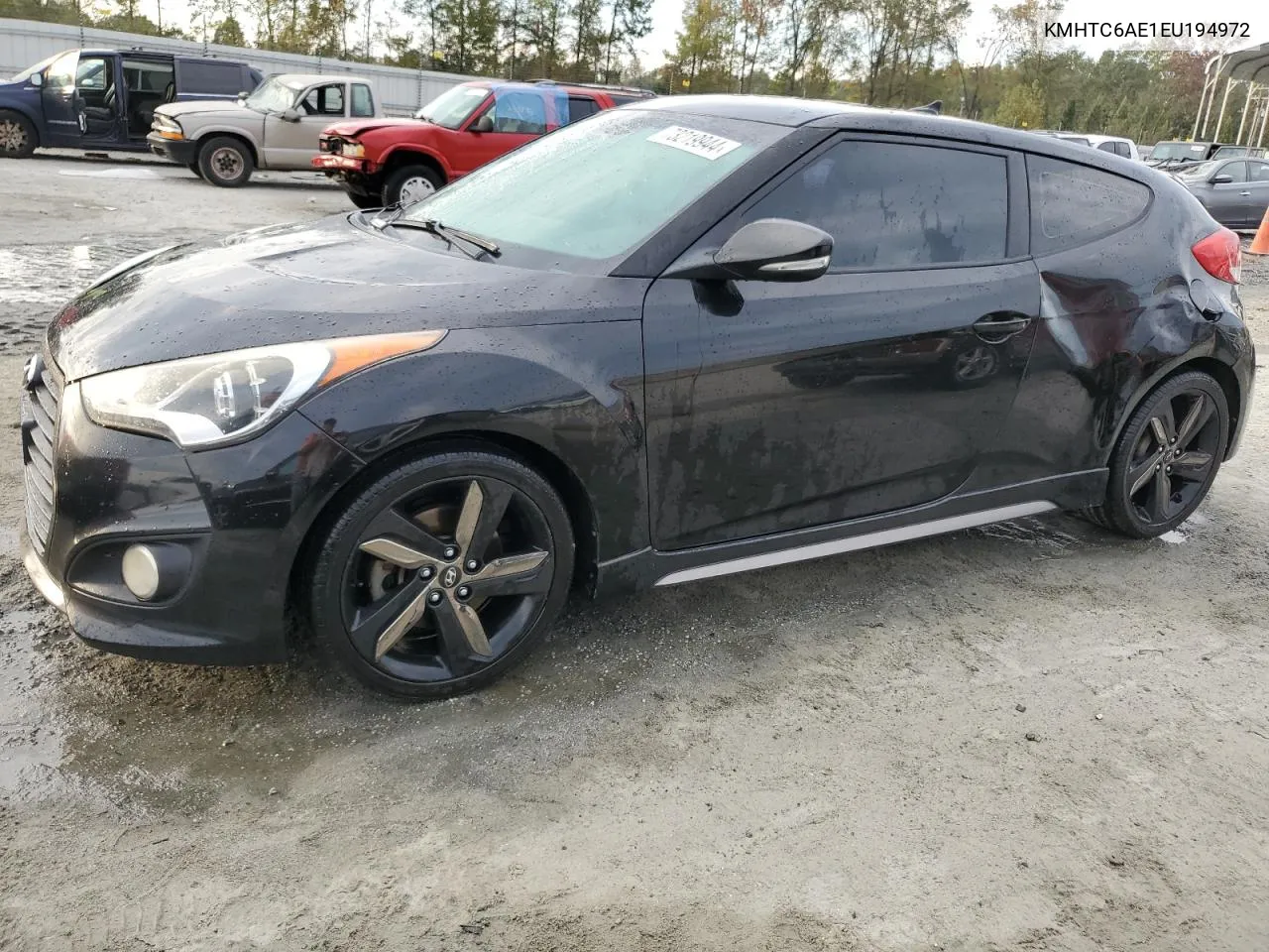 2014 Hyundai Veloster Turbo VIN: KMHTC6AE1EU194972 Lot: 73219944