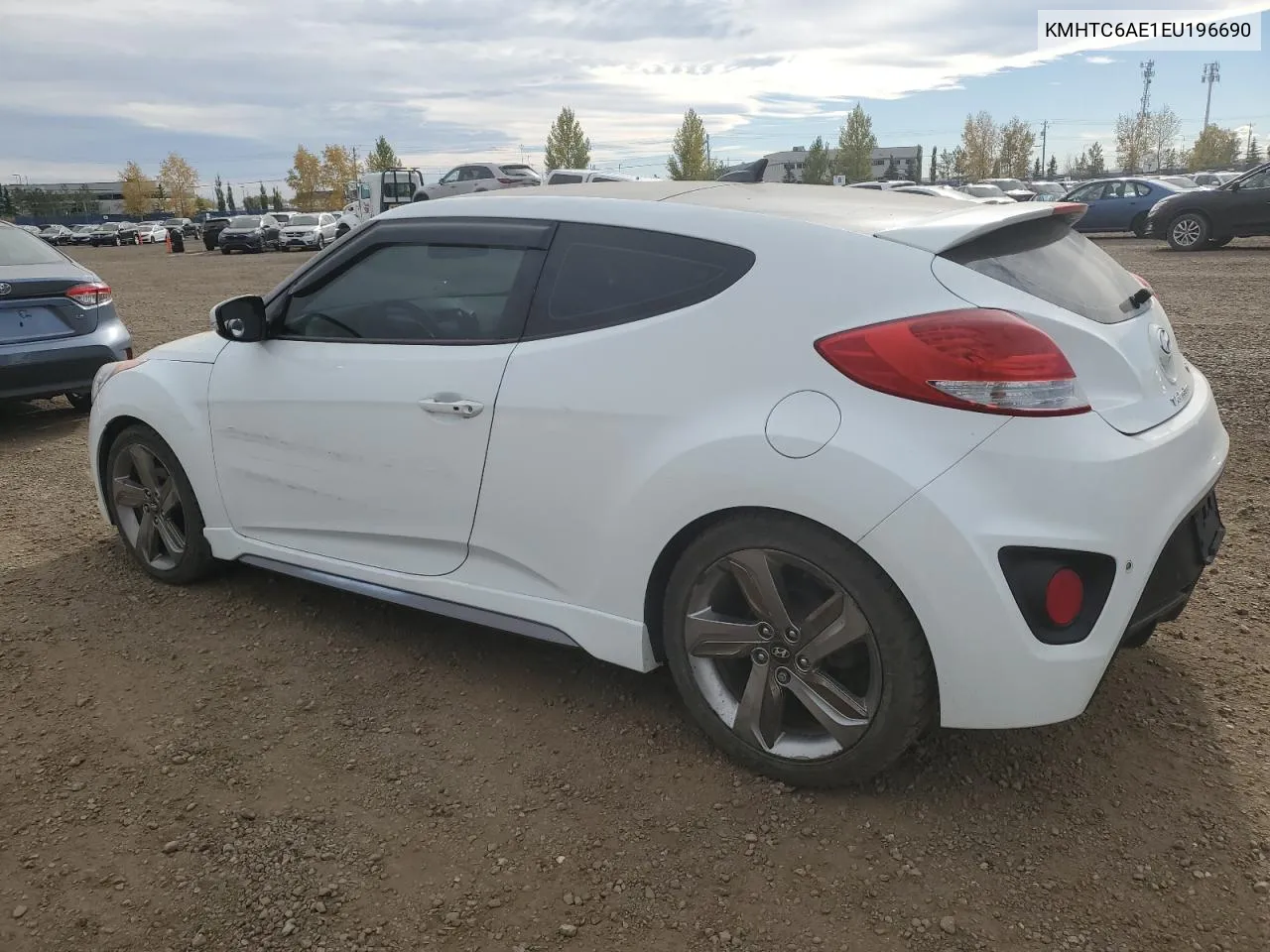 2014 Hyundai Veloster Turbo VIN: KMHTC6AE1EU196690 Lot: 75475714