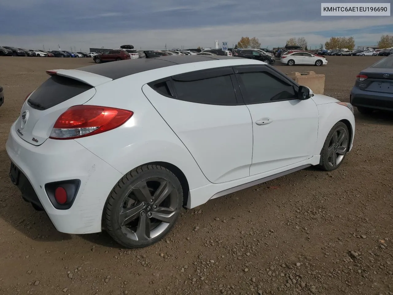 2014 Hyundai Veloster Turbo VIN: KMHTC6AE1EU196690 Lot: 75475714