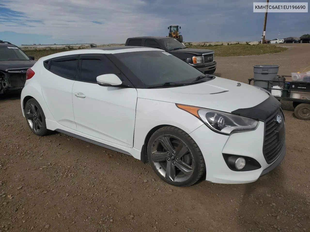 2014 Hyundai Veloster Turbo VIN: KMHTC6AE1EU196690 Lot: 75475714