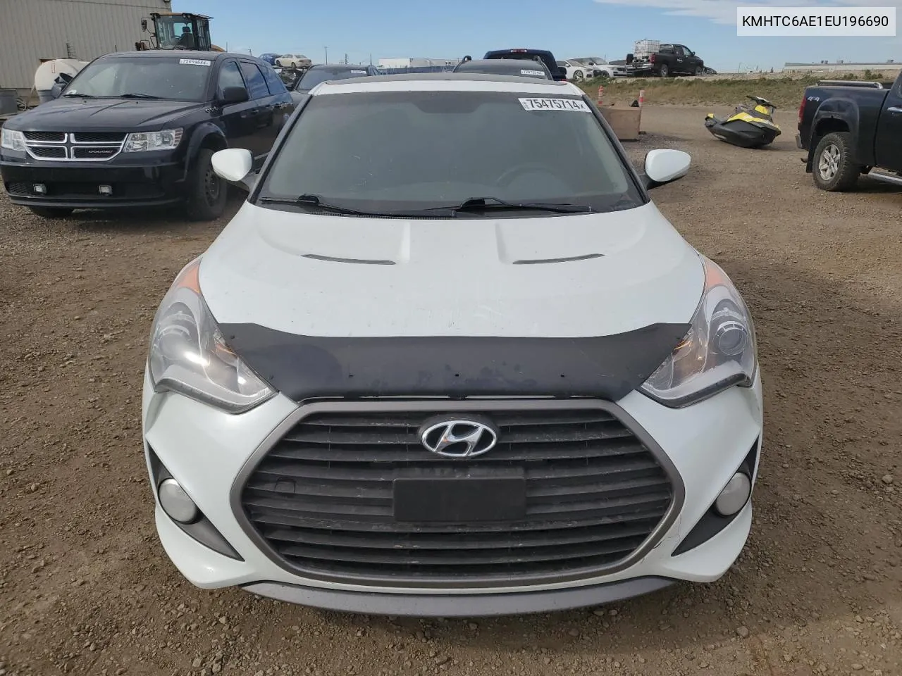 2014 Hyundai Veloster Turbo VIN: KMHTC6AE1EU196690 Lot: 75475714