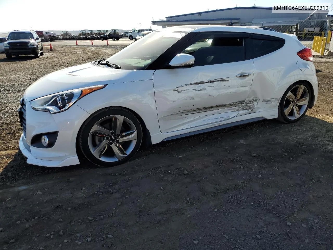 2014 Hyundai Veloster Turbo VIN: KMHTC6AEXEU209310 Lot: 75760264