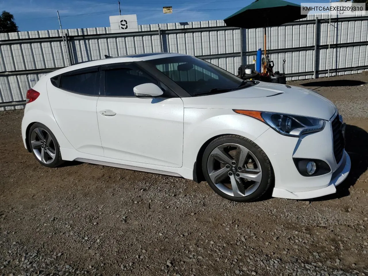 2014 Hyundai Veloster Turbo VIN: KMHTC6AEXEU209310 Lot: 75760264