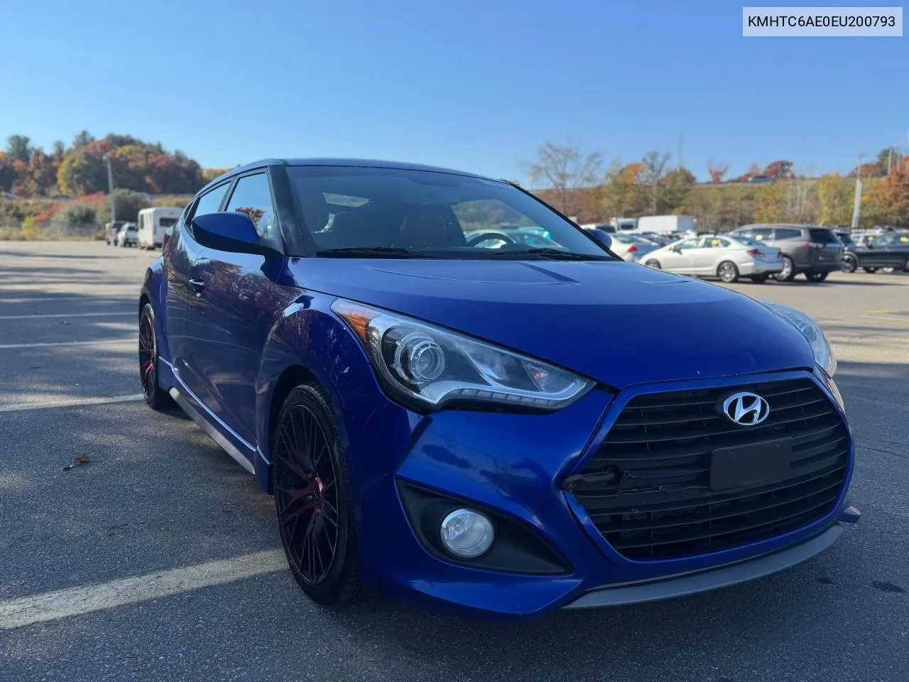 KMHTC6AE0EU200793 2014 Hyundai Veloster Turbo