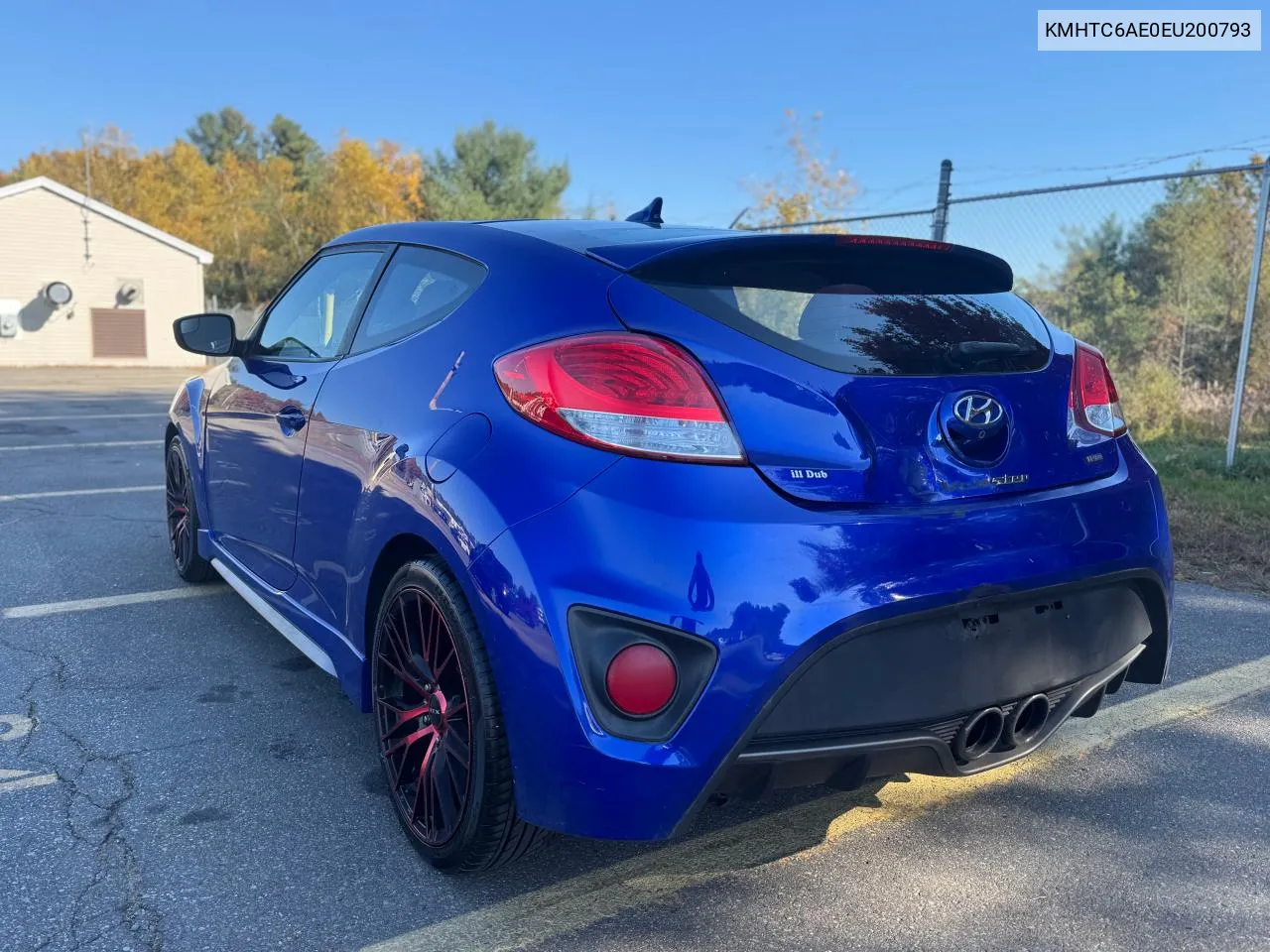 2014 Hyundai Veloster Turbo VIN: KMHTC6AE0EU200793 Lot: 77647964