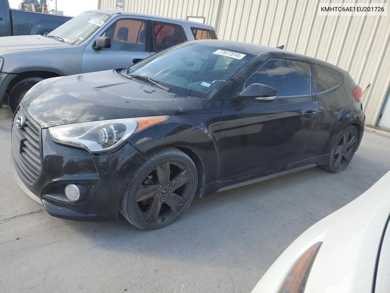 2014 Hyundai Veloster Turbo VIN: KMHTC6AE1EU201726 Lot: 77917514