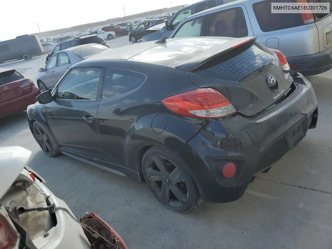 2014 Hyundai Veloster Turbo VIN: KMHTC6AE1EU201726 Lot: 77917514