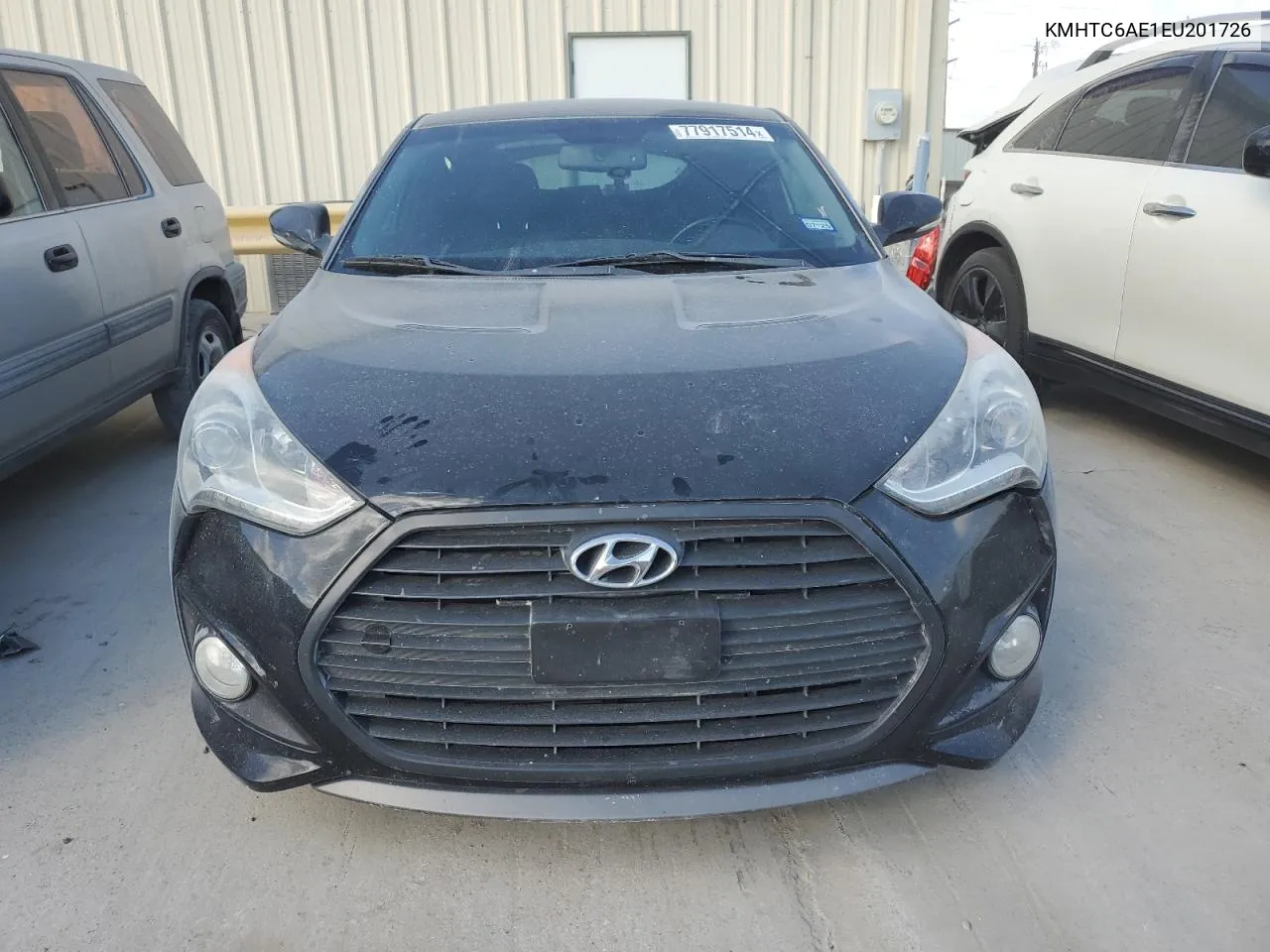 2014 Hyundai Veloster Turbo VIN: KMHTC6AE1EU201726 Lot: 77917514