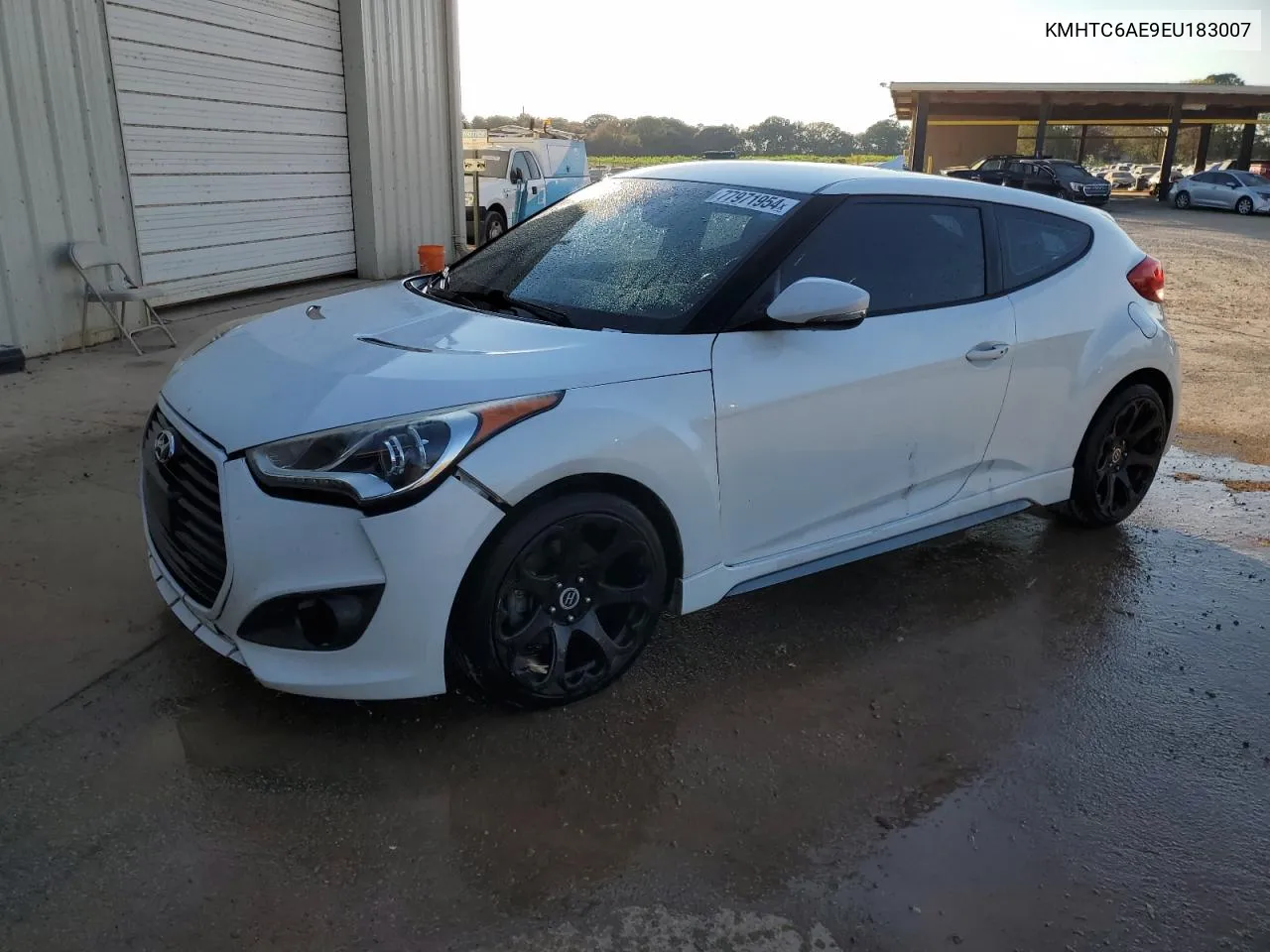 2014 Hyundai Veloster Turbo VIN: KMHTC6AE9EU183007 Lot: 77971954