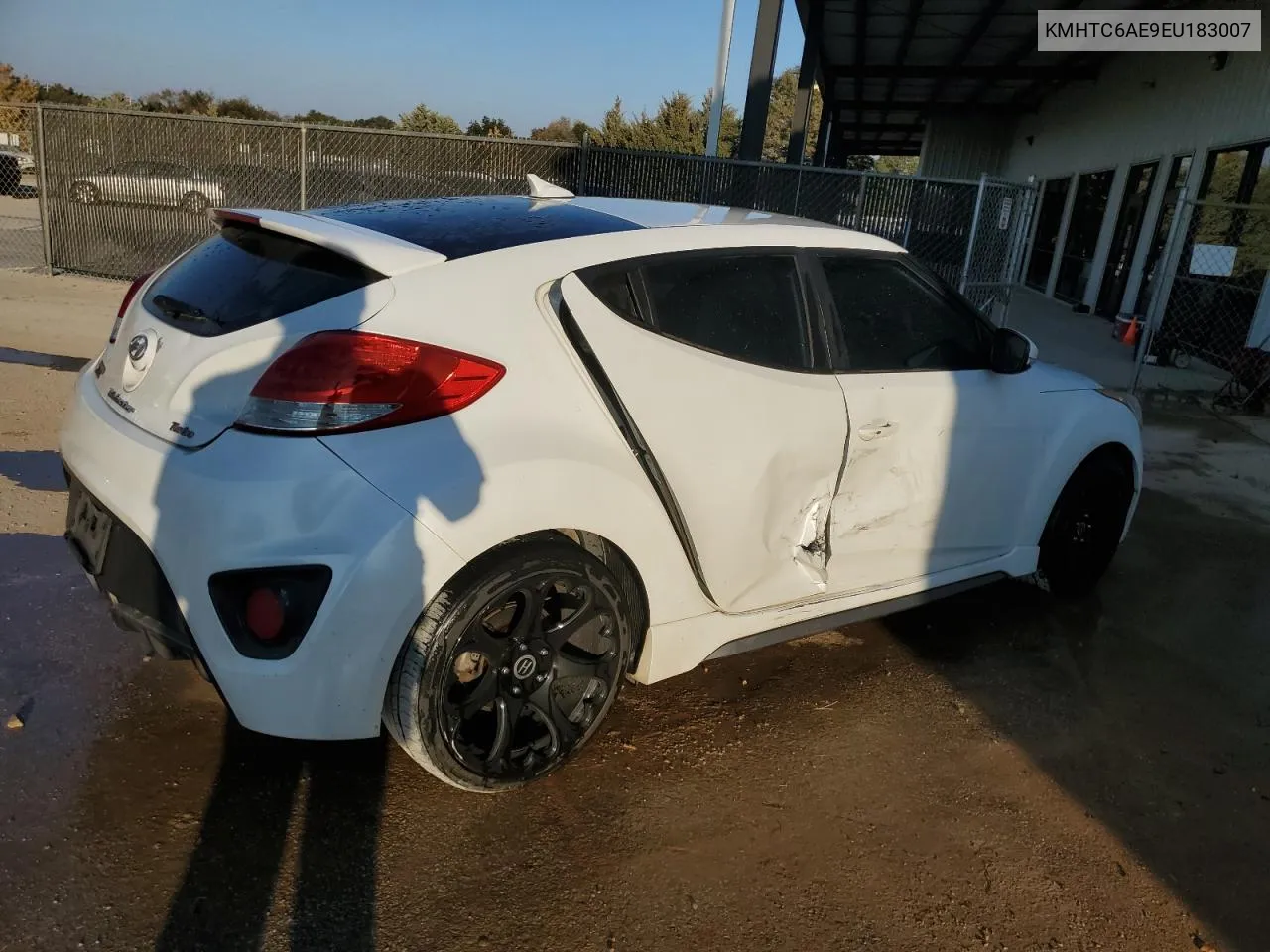 2014 Hyundai Veloster Turbo VIN: KMHTC6AE9EU183007 Lot: 77971954