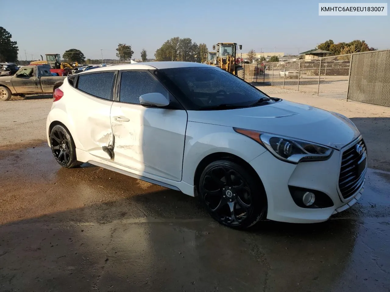 2014 Hyundai Veloster Turbo VIN: KMHTC6AE9EU183007 Lot: 77971954