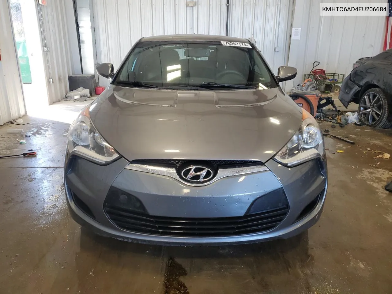 2014 Hyundai Veloster VIN: KMHTC6AD4EU206684 Lot: 78092774