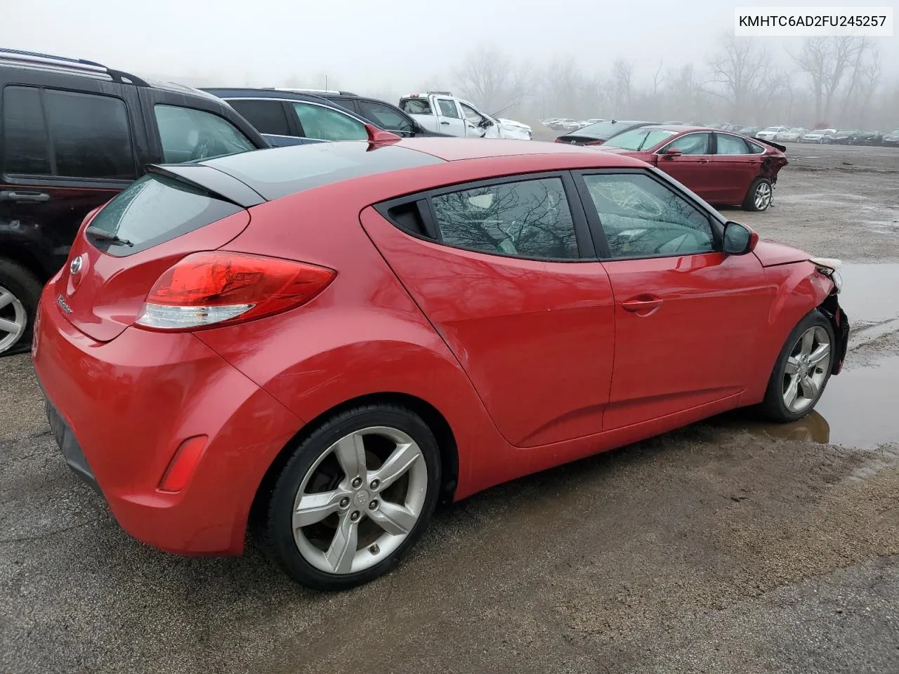 2015 Hyundai Veloster VIN: KMHTC6AD2FU245257 Lot: 39997824