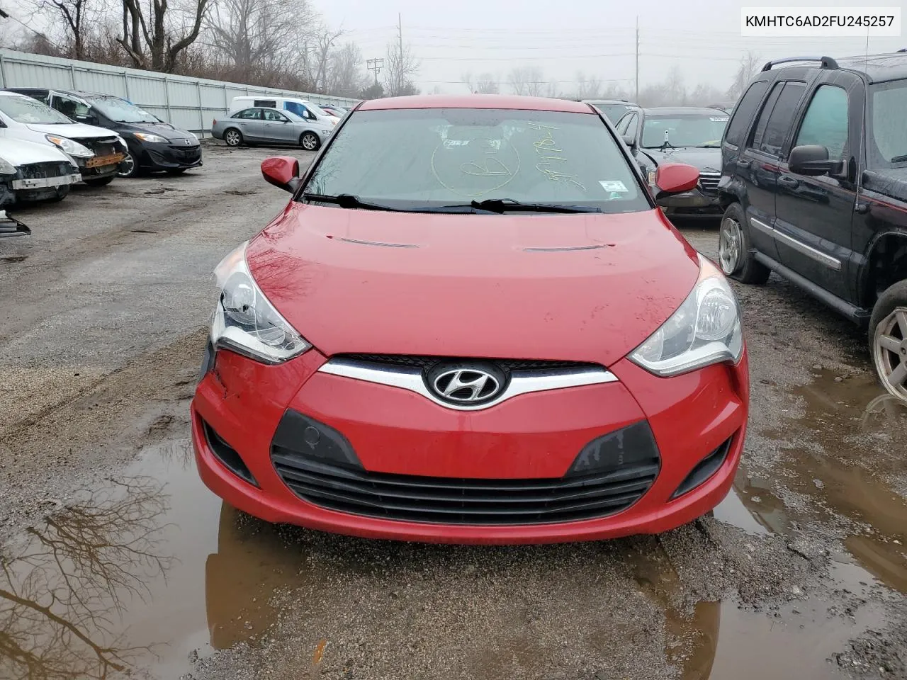 2015 Hyundai Veloster VIN: KMHTC6AD2FU245257 Lot: 39997824