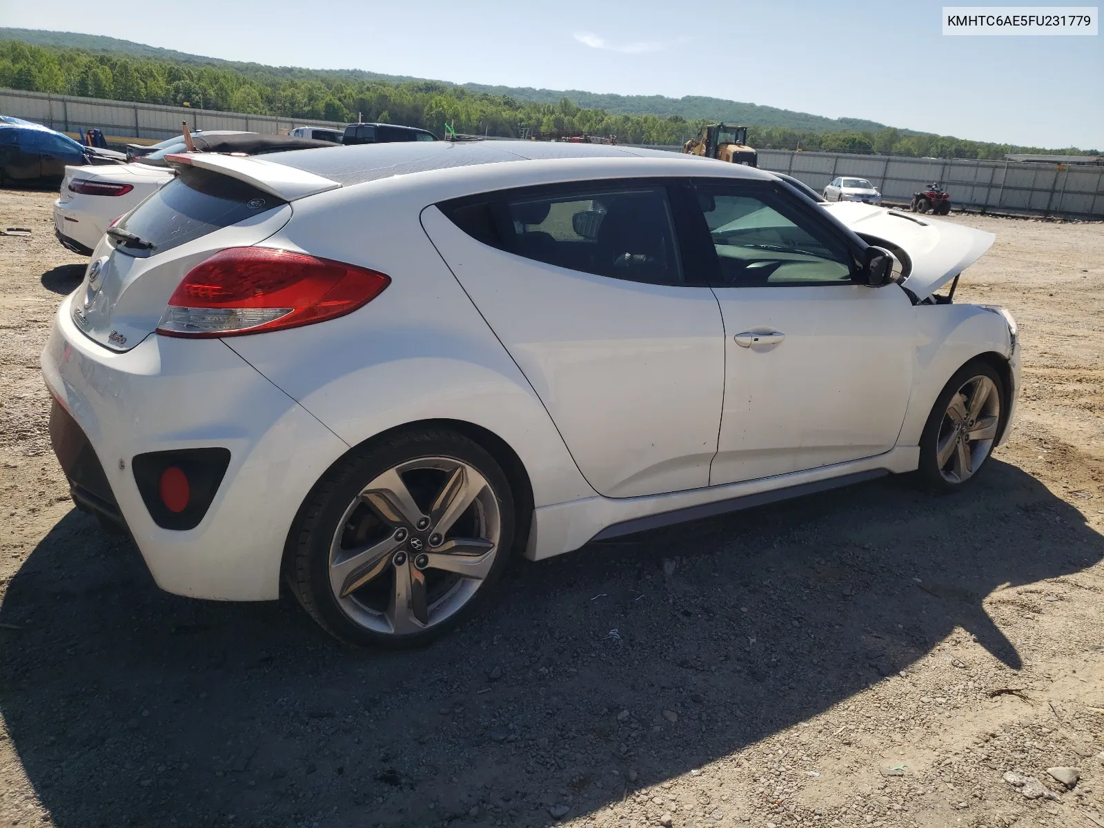 2015 Hyundai Veloster Turbo VIN: KMHTC6AE5FU231779 Lot: 53220974