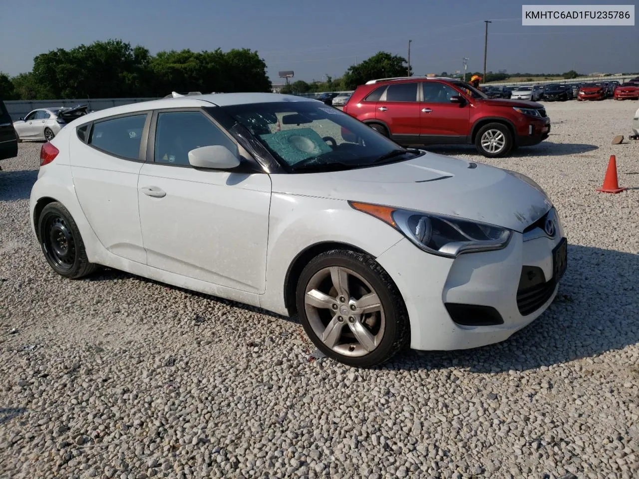 2015 Hyundai Veloster VIN: KMHTC6AD1FU235786 Lot: 55819914