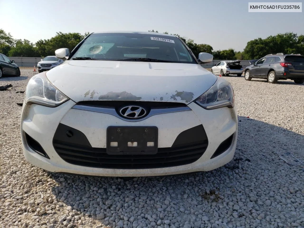 2015 Hyundai Veloster VIN: KMHTC6AD1FU235786 Lot: 55819914