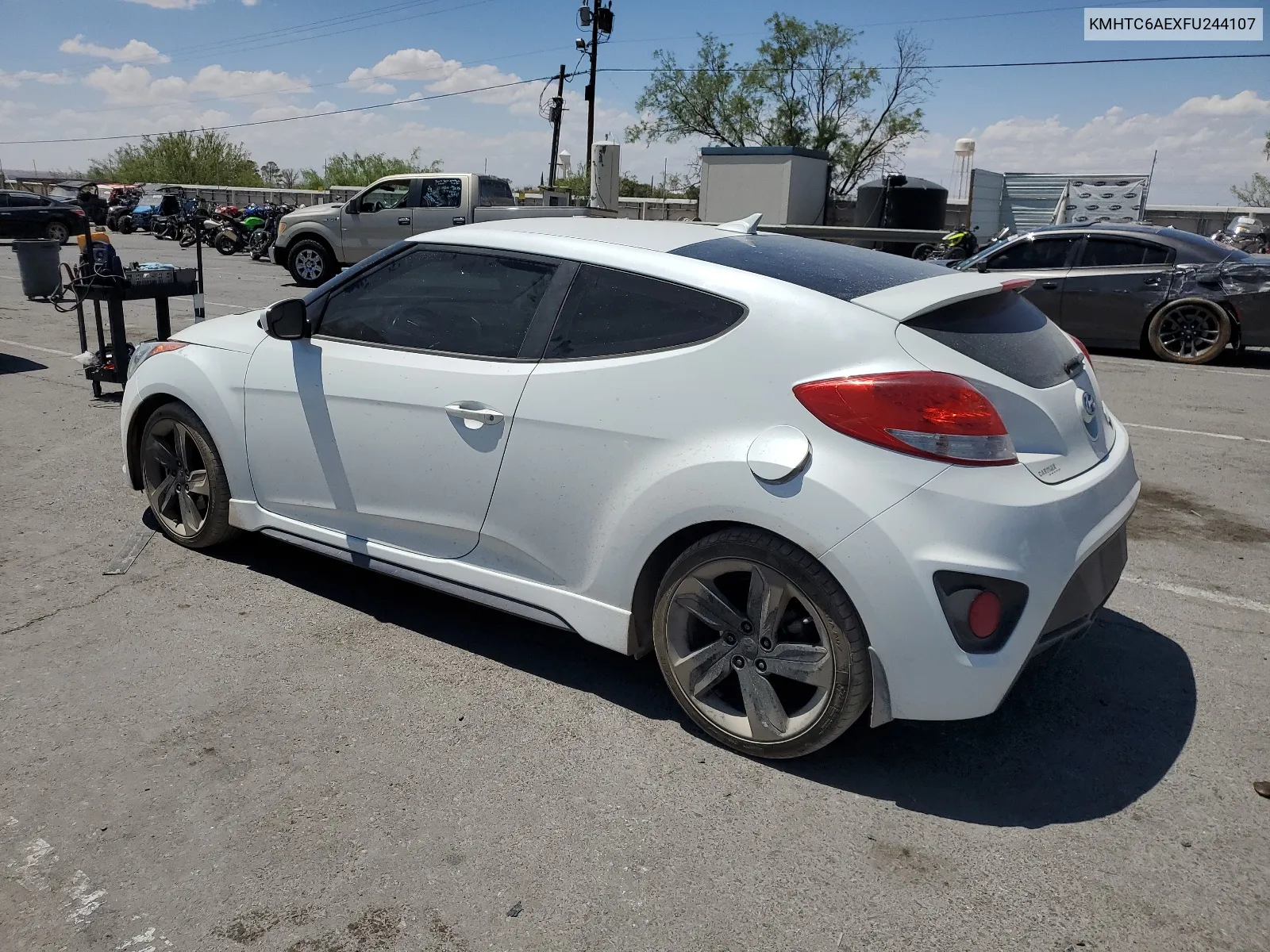 2015 Hyundai Veloster Turbo VIN: KMHTC6AEXFU244107 Lot: 58107904