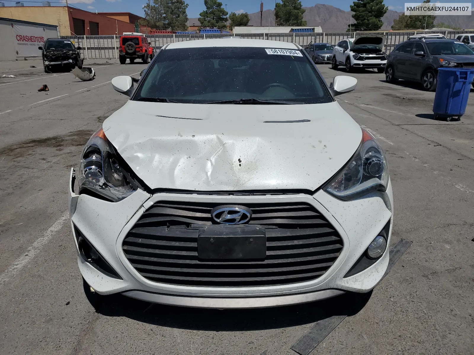 KMHTC6AEXFU244107 2015 Hyundai Veloster Turbo