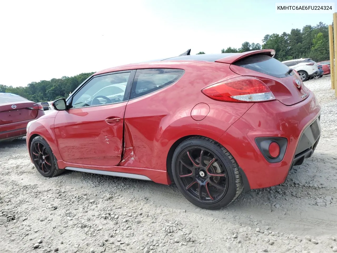 2015 Hyundai Veloster Turbo VIN: KMHTC6AE6FU224324 Lot: 58771674